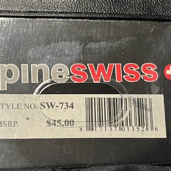 Alpine Swiss Black Soft Leather Bifold Wallet Made in India - Picture 13 of 14